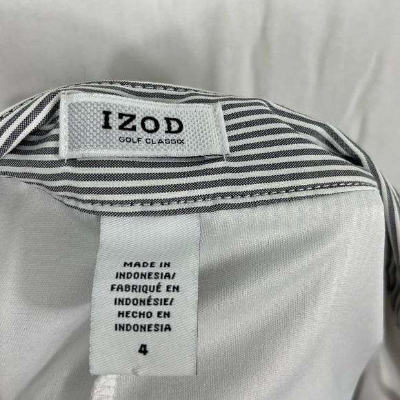 Izod Golf Classix Striped Skort Sz 4 - Picture 5 of 7
